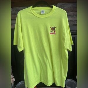 Little Debbie Bright Highlighter Yellow Graphic Short Sleeve T-Shirt XL